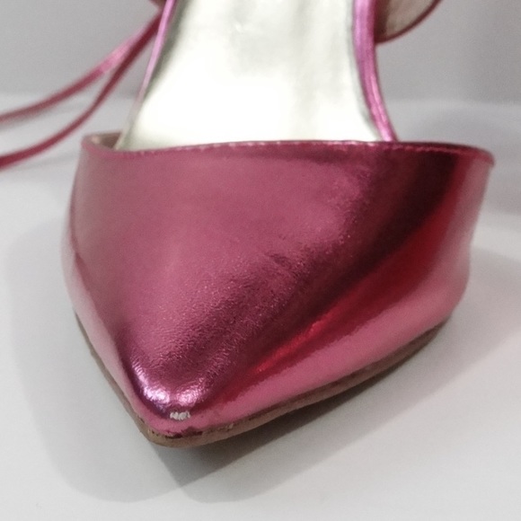 Bebe// metallic lace up heels size 8 - Picture 4 of 8